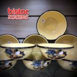 1 liter glazed Bowl (Russia)-bistac-ie00